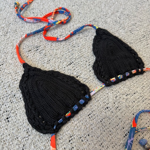 LA Hearts Pink and Black Bikini Set XS - Picture 8 of 8